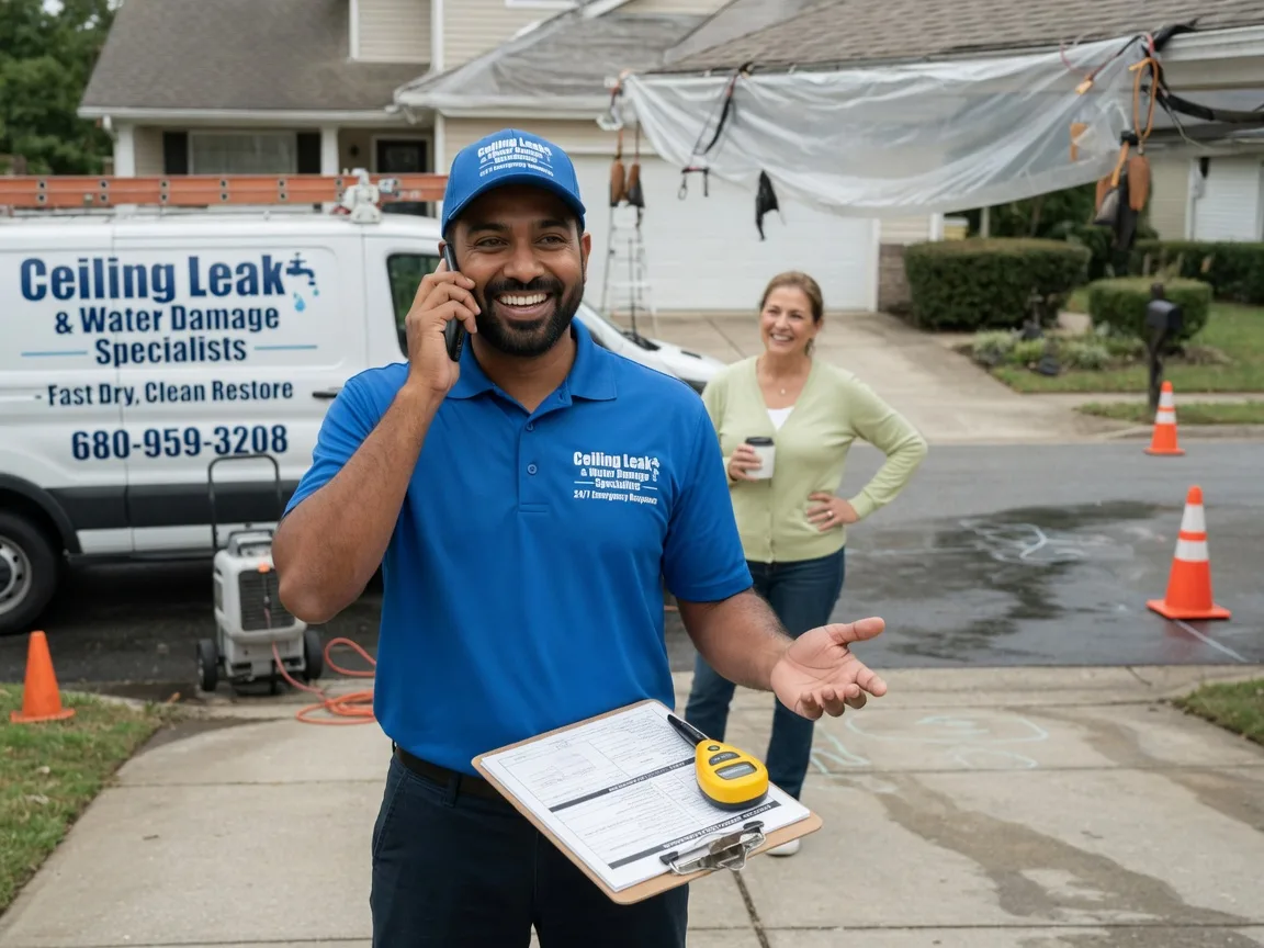 Ceiling Leak Cleanup Fairview, OK FAQs